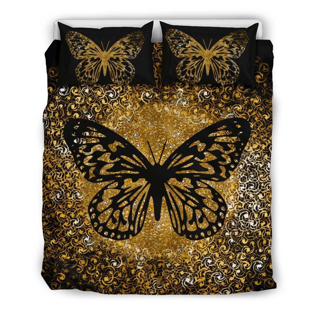 Butterfly Zen Gold Bedding Set