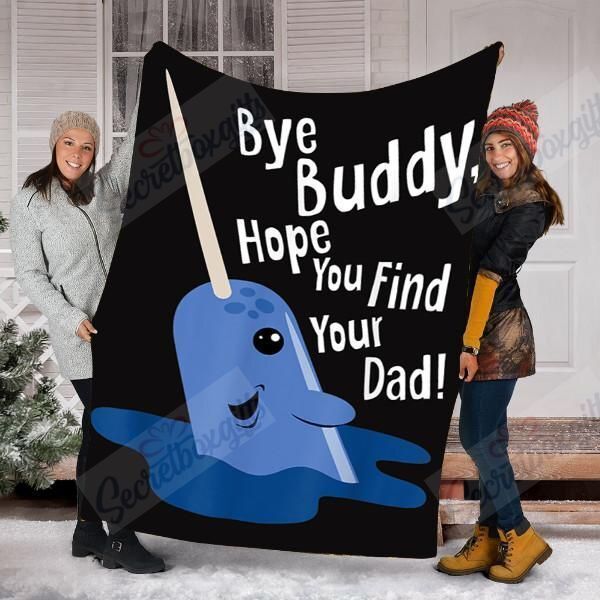 Bye Buddy Narwhal Elf Fleece Blanket
