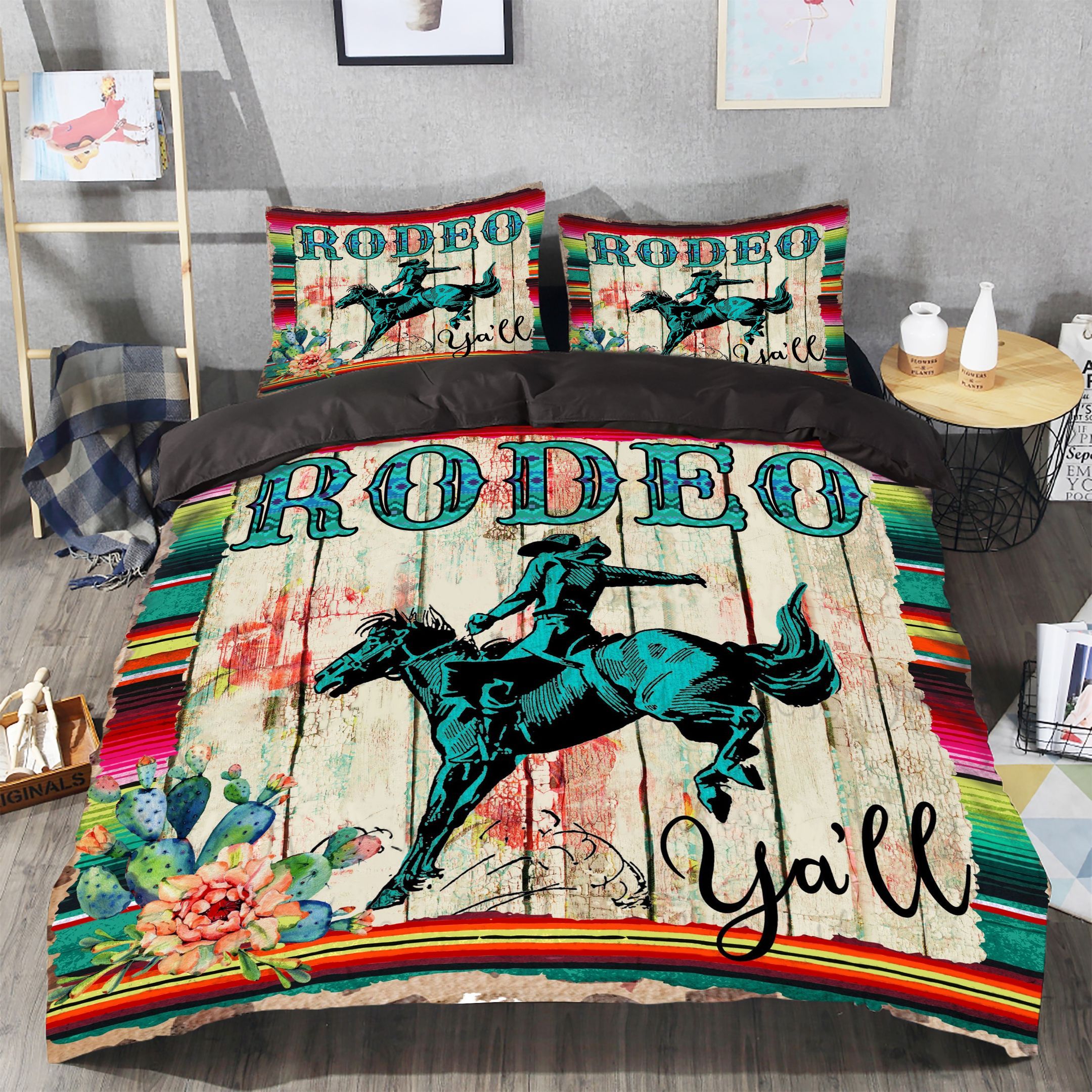 Cactus Cowboy Bedding Set