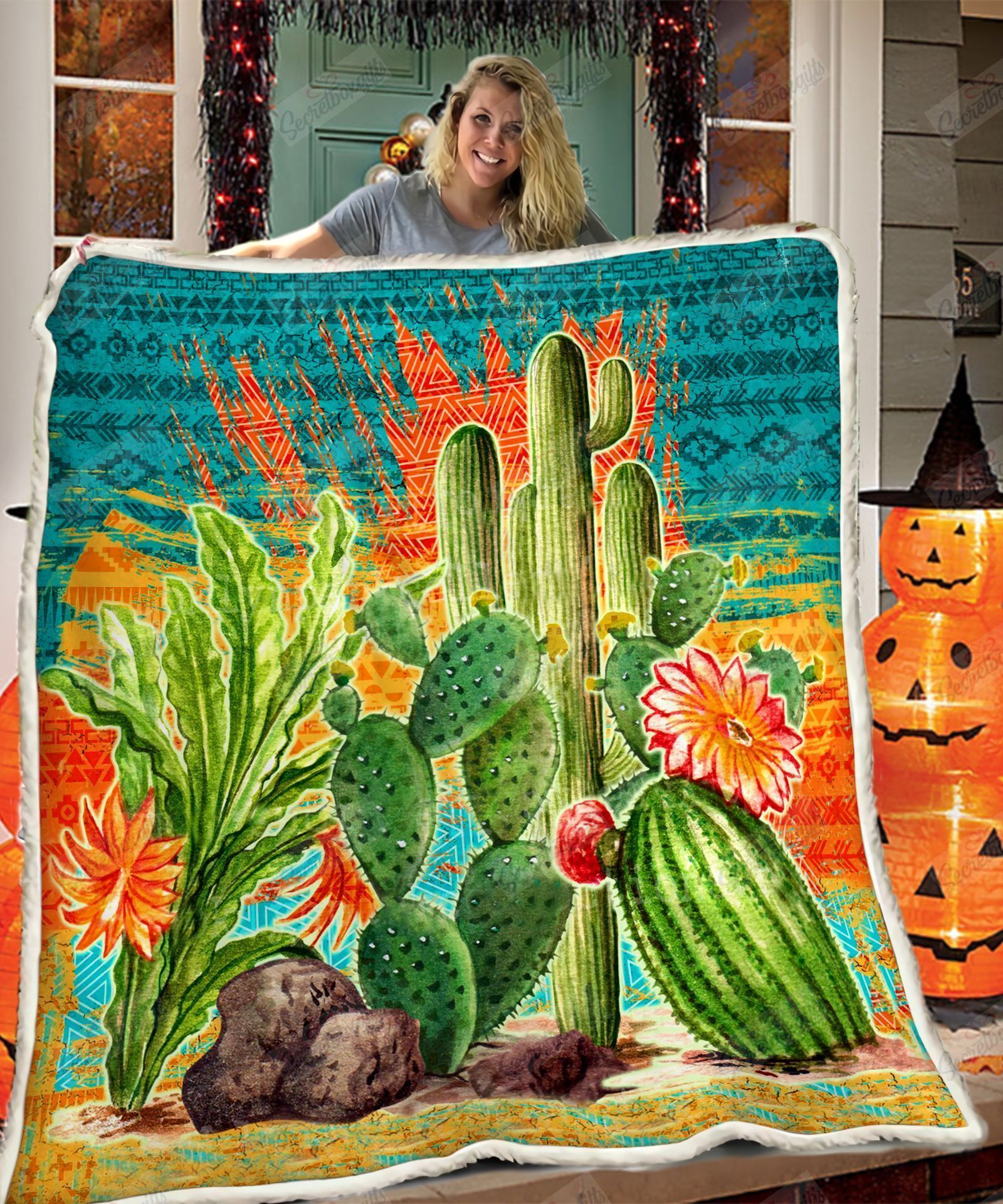 Cactus Fleece Blanket