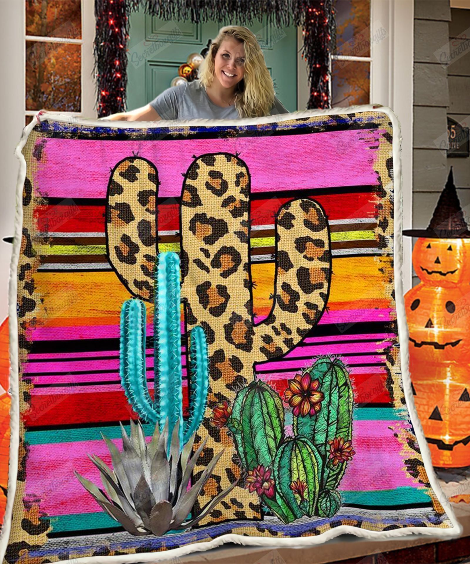 Cactus Fleece Blanket