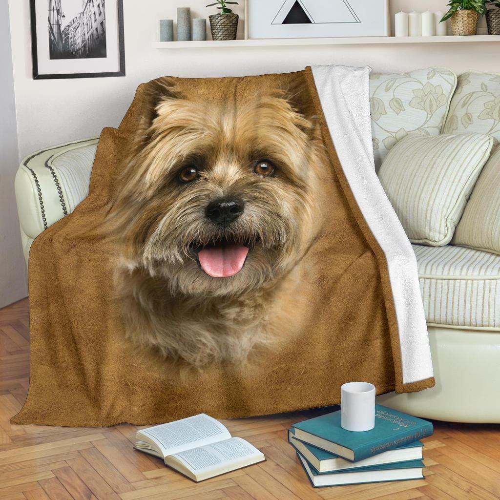 Cairn Terrier Face Hair Blanket