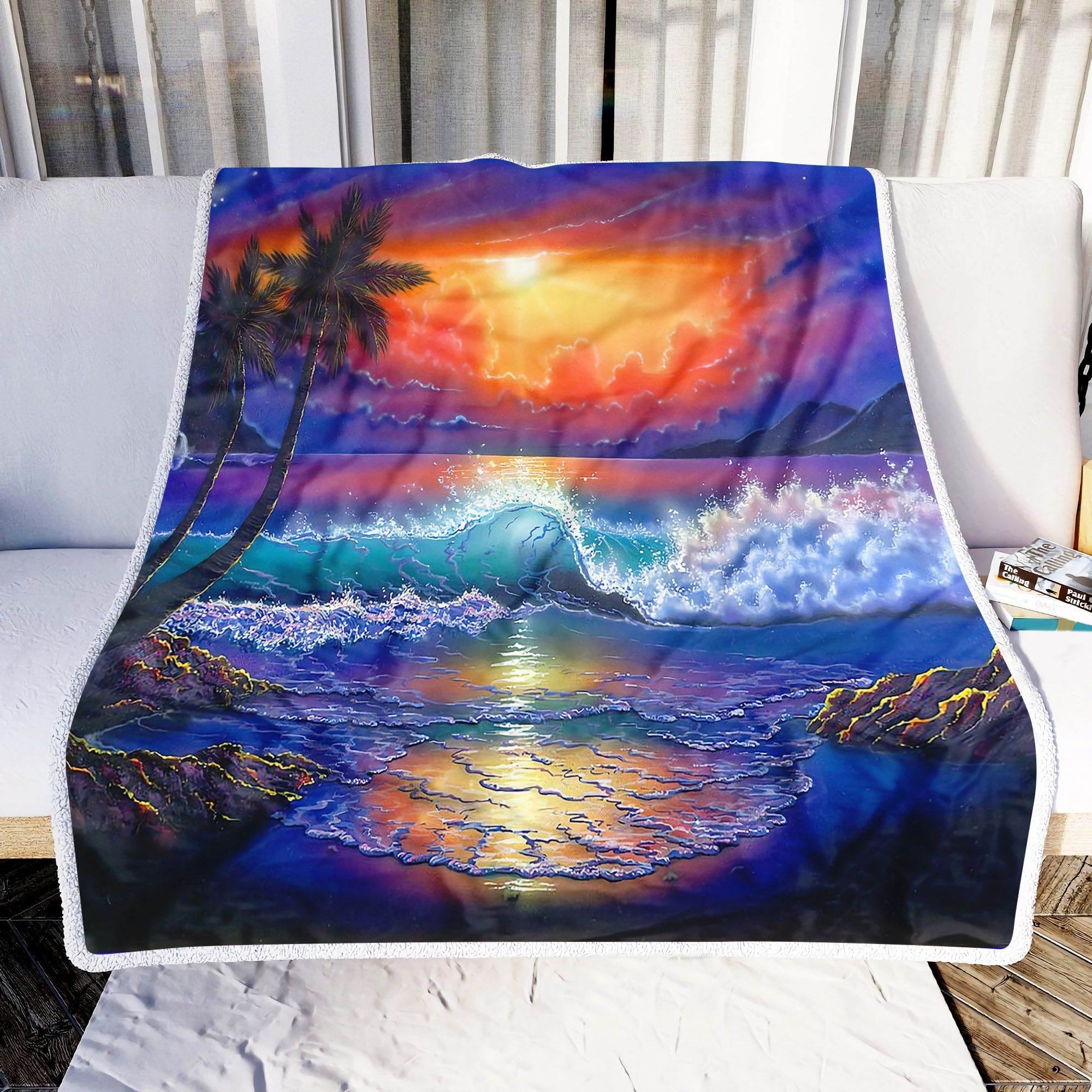 California Sunset Fleece Blanket