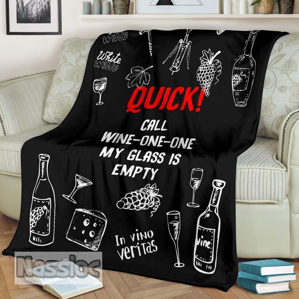 Call Wine One One Fleece Blanket
