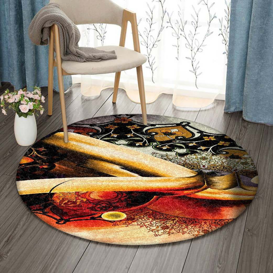 Calligraphy Round Carpet