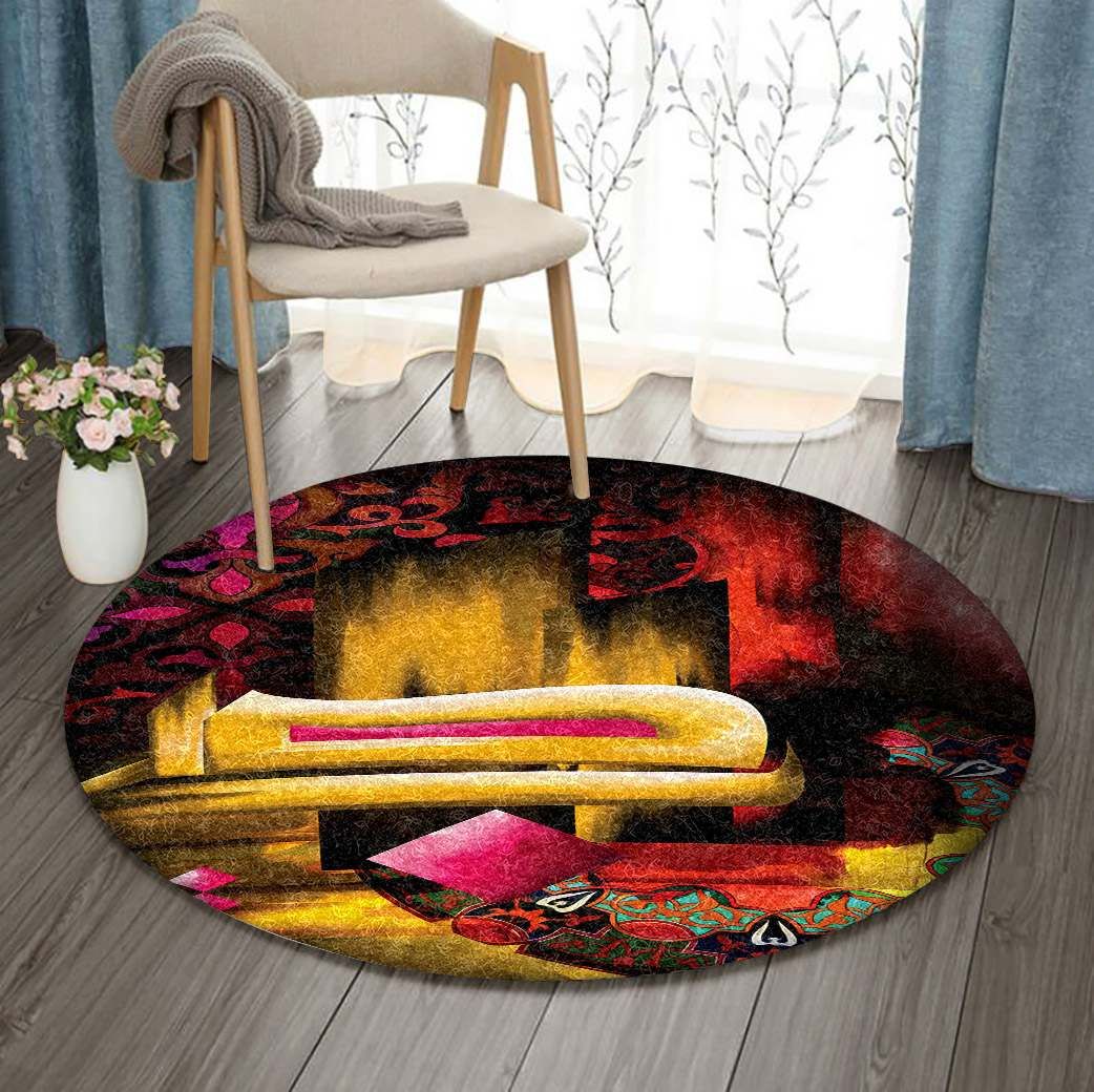 Calligraphy Round Carpet