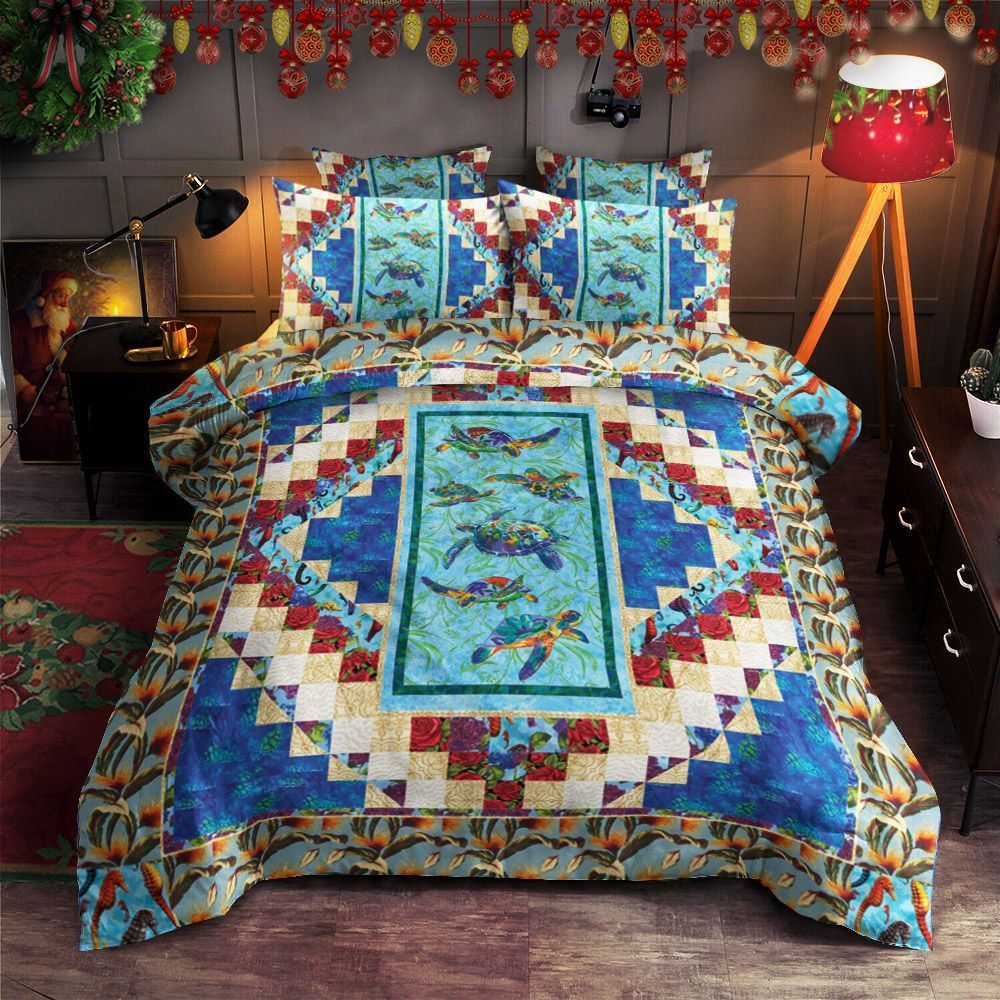 Calypso Turtles Pattern Bedding Set