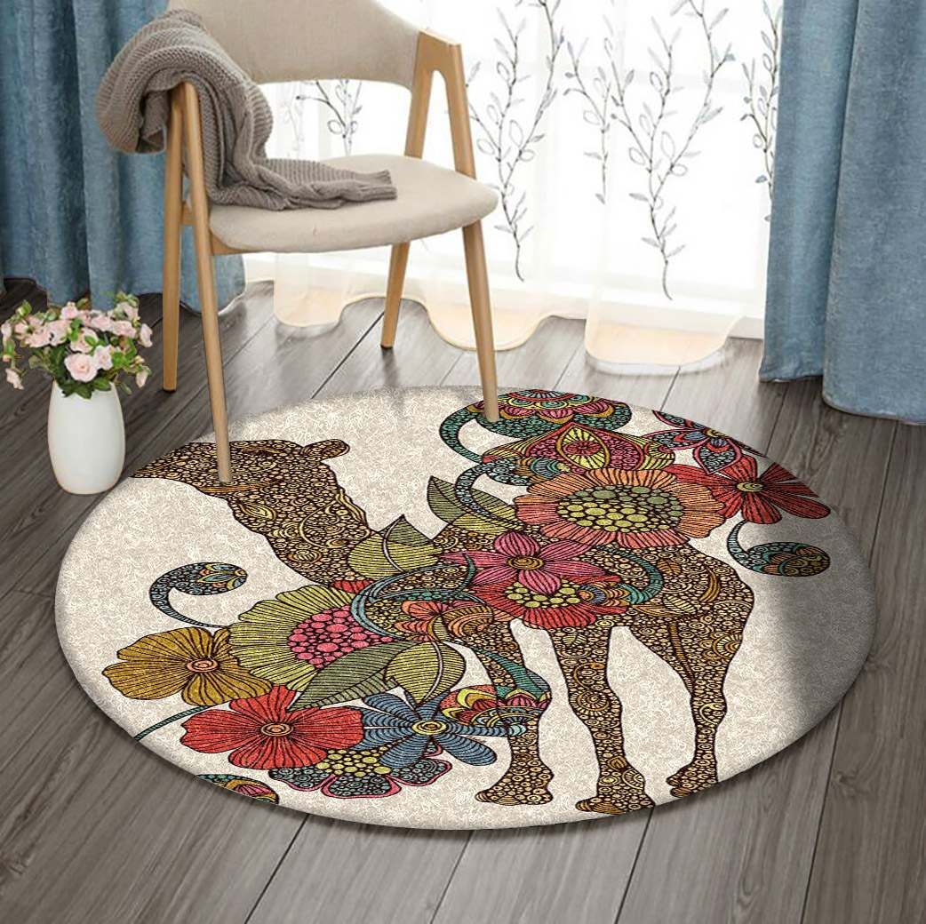Camel Round Carpet