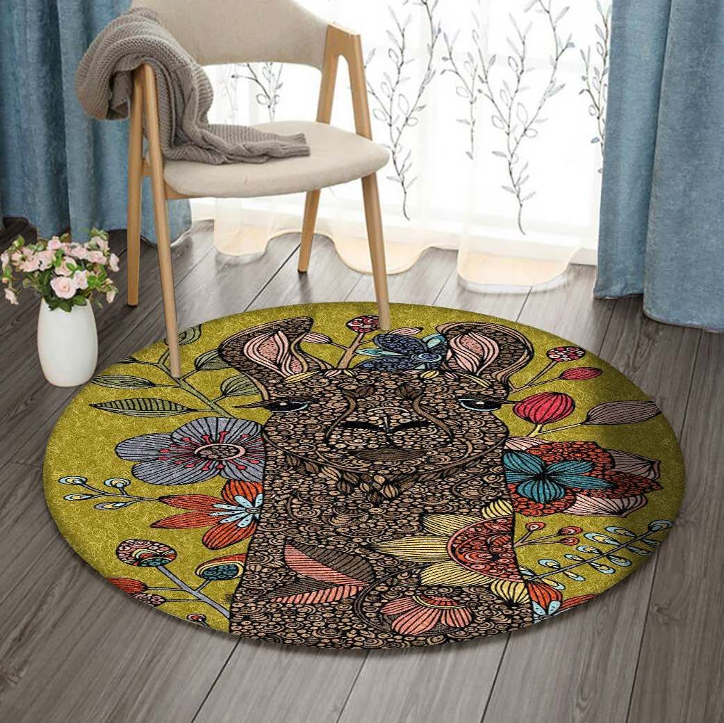 Camel Round Carpet