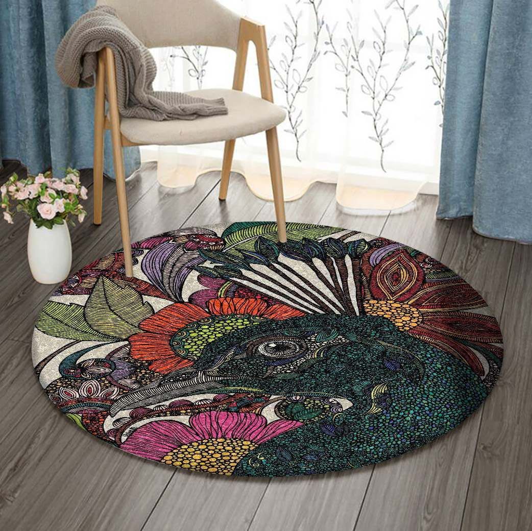 Camel Round Carpet