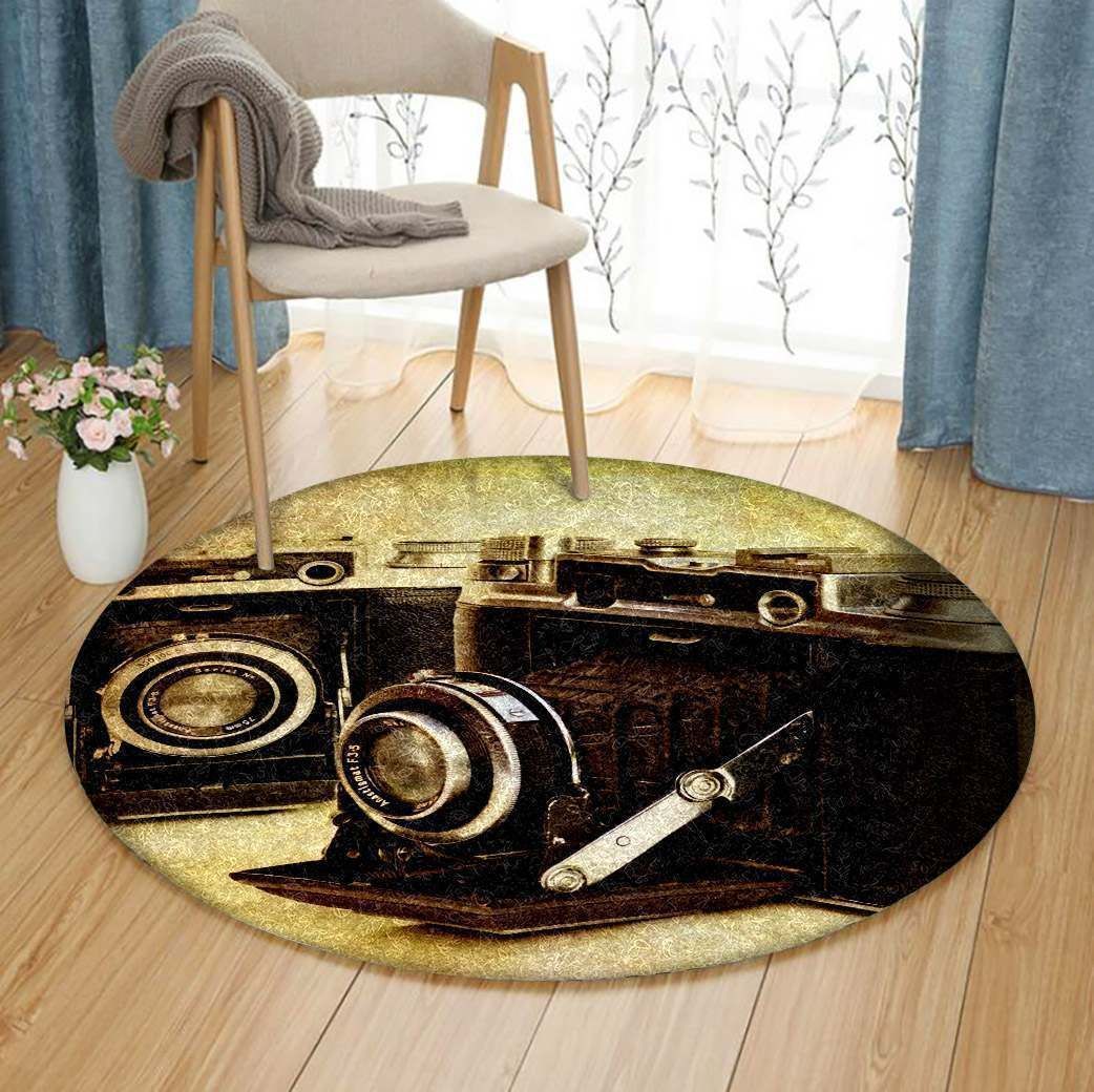 Camera Picture Round Carpet