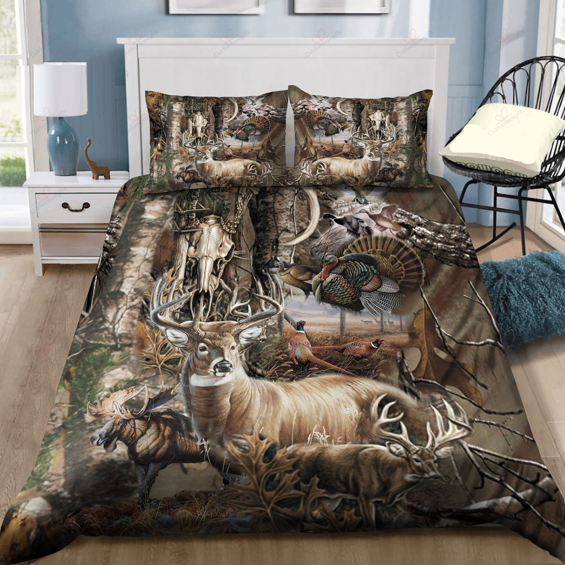 Camo Hunting Art Bedding Set