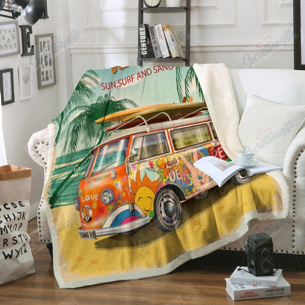 Camp Hippie Fleece Blanket