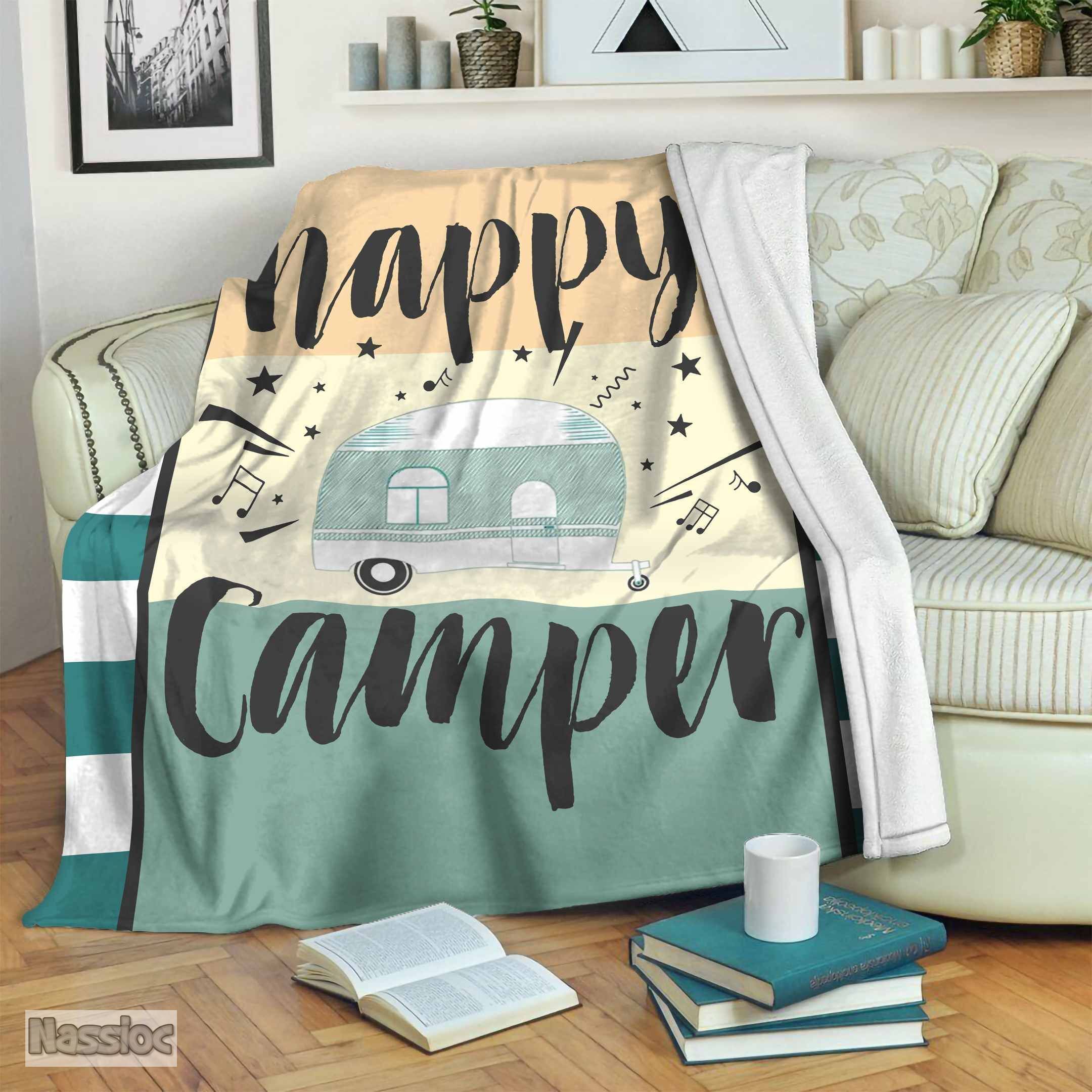 Camper Fleece Blanket