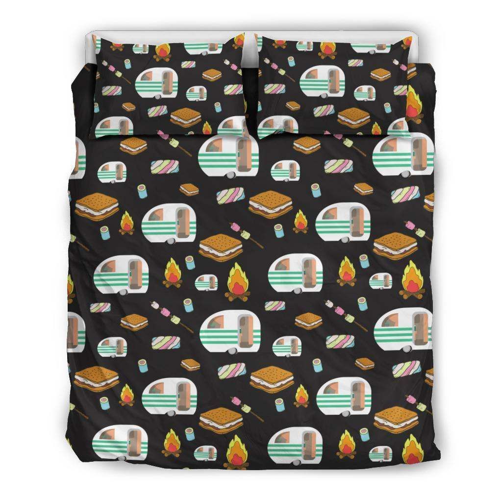 Camper Marshmallow Camping Design Bedding Set