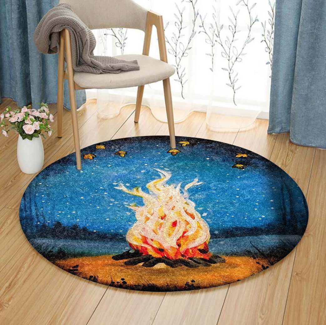 Campfire Round Carpet