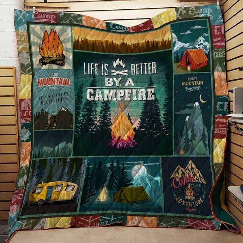 Camping 1 Quilt Blanket DHC1402527TD