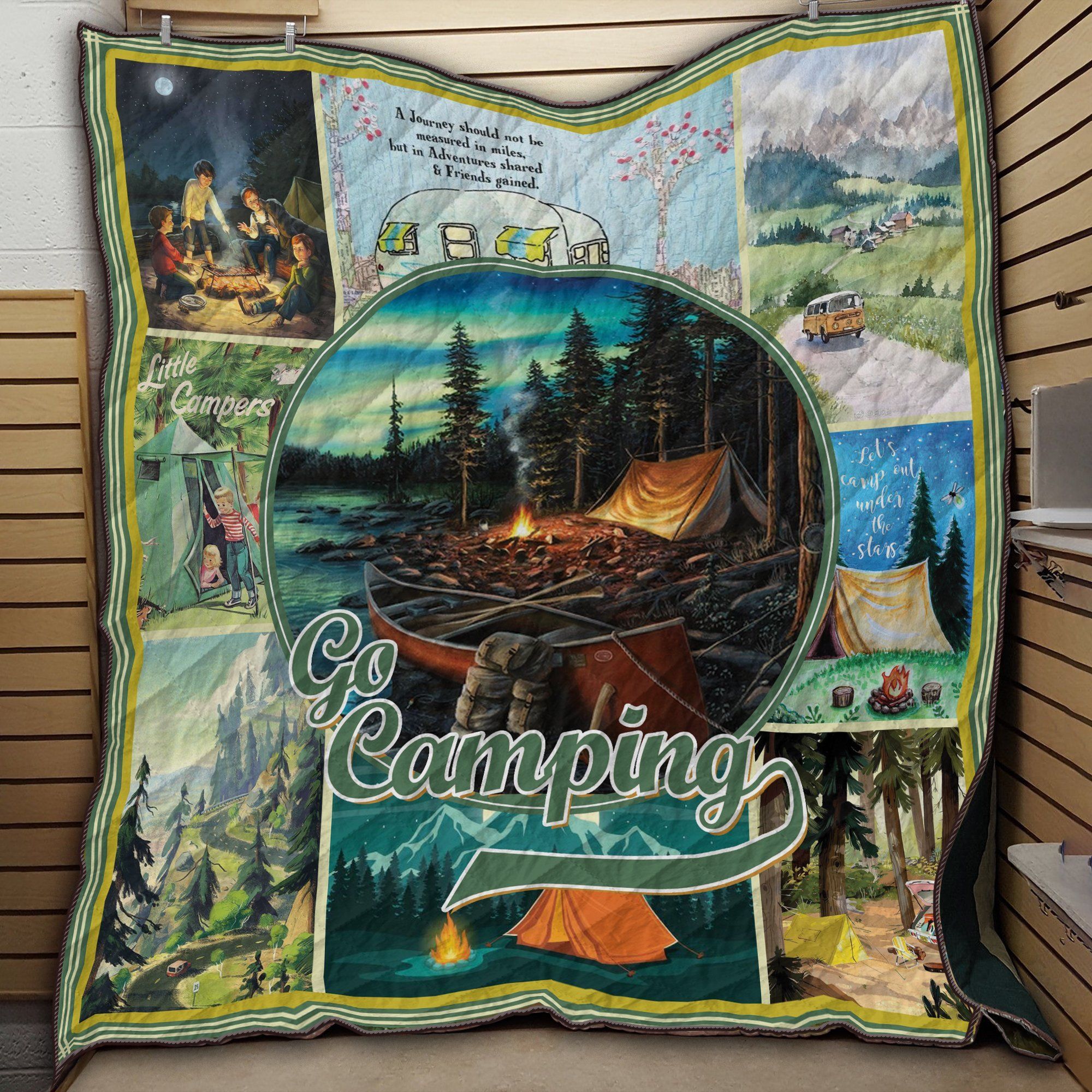 Camping Ad Quilt Blanket Dhc09121818Dd