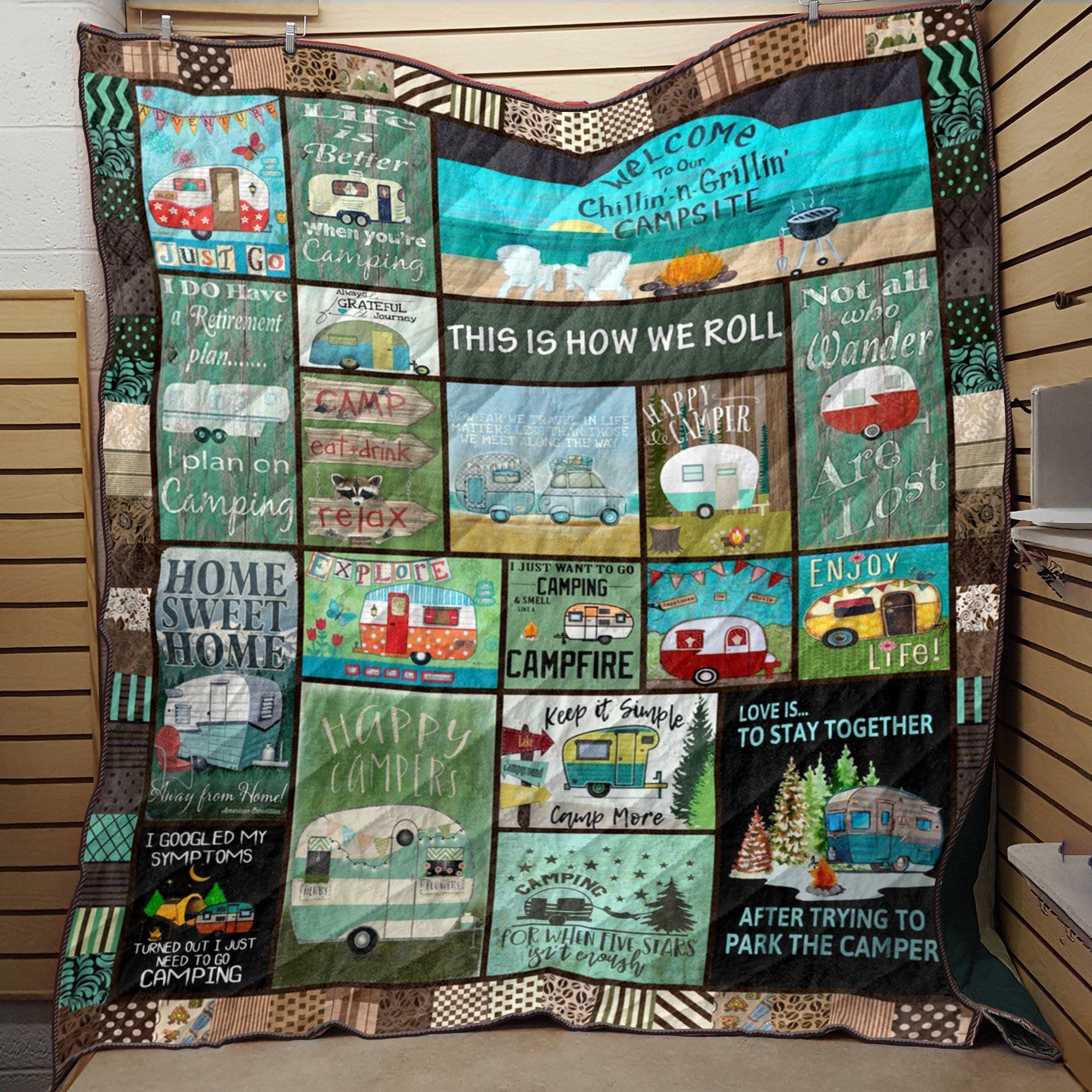 Camping And Life CLH1612050Q Quilt Blanket