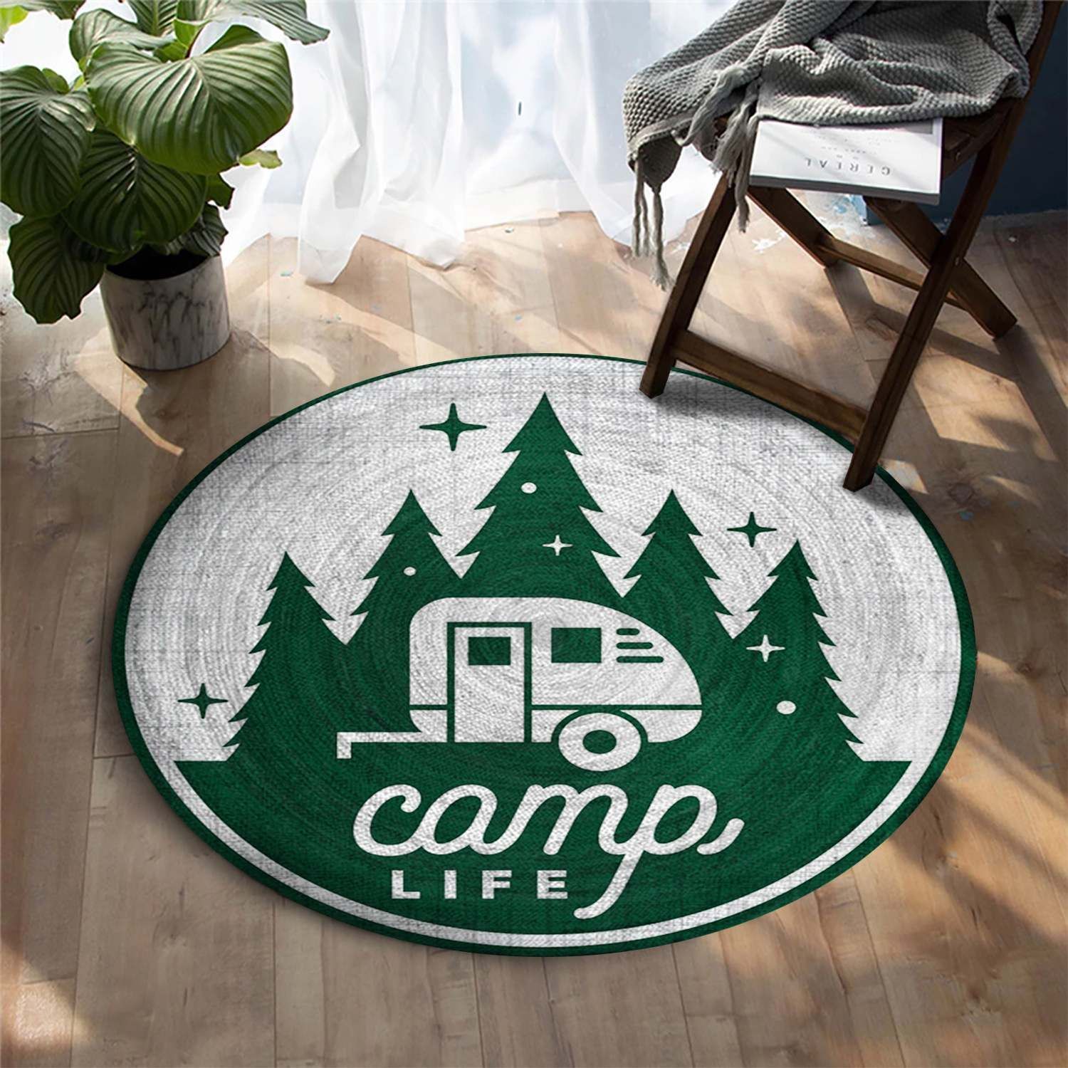 Camping Round Carpet
