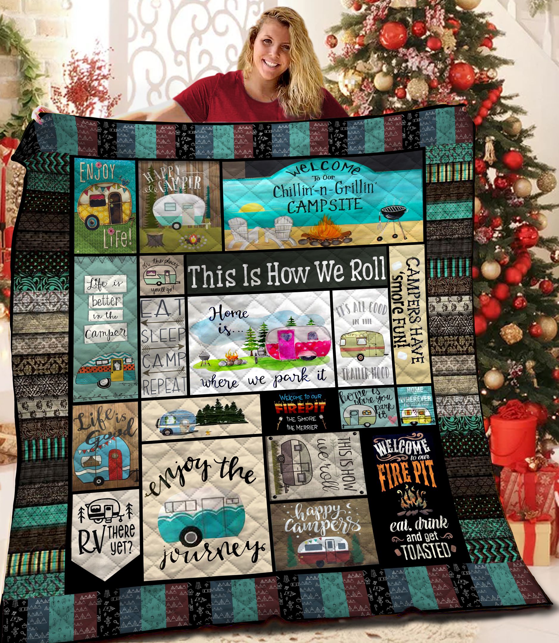 Camping BBB2309185 Quilt Blanket