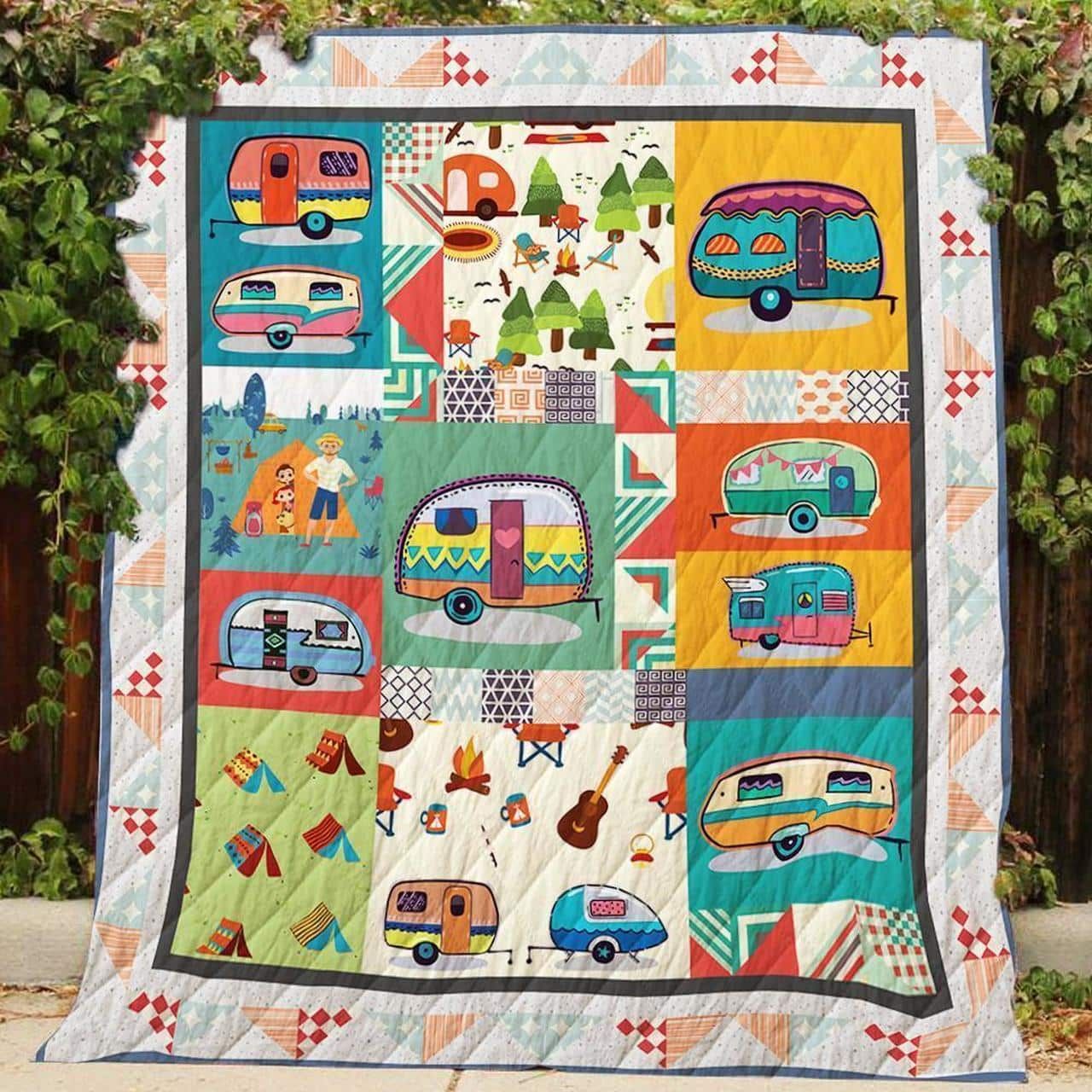 Camping Bbi Bbi Quilt Blanket Christmas Christmas Gifts Merry Christmas Holiday Gifts Gift Dhc03011794Dd