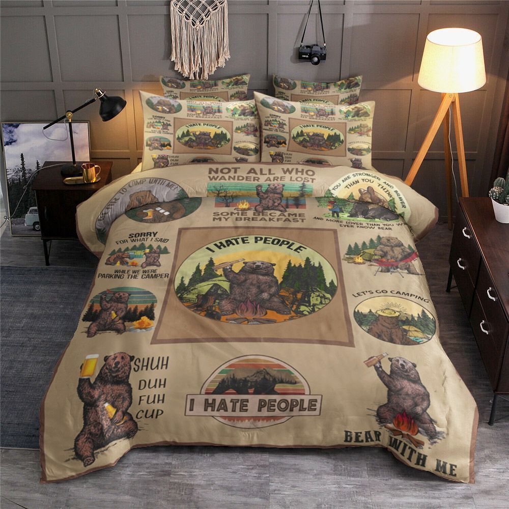 Camping Bear Bedding Set