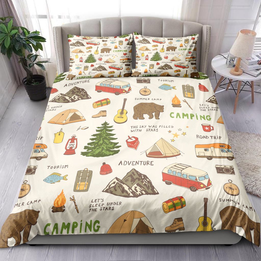 Camping Bear Bedding Set