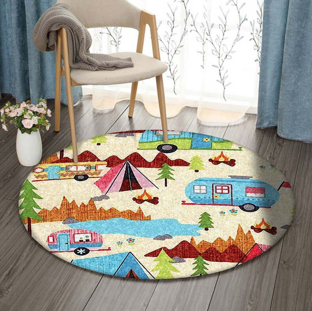 Camping Round Carpet