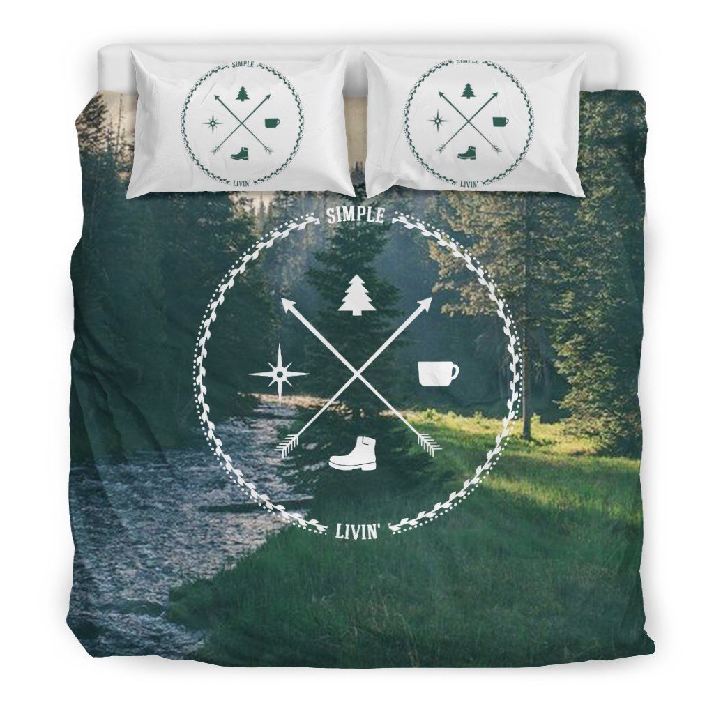 Camping Black Bedding Set