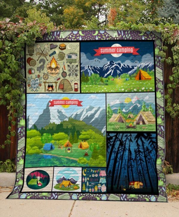 Camping Born To Wander Quilt Blanket DHC0201201105TD