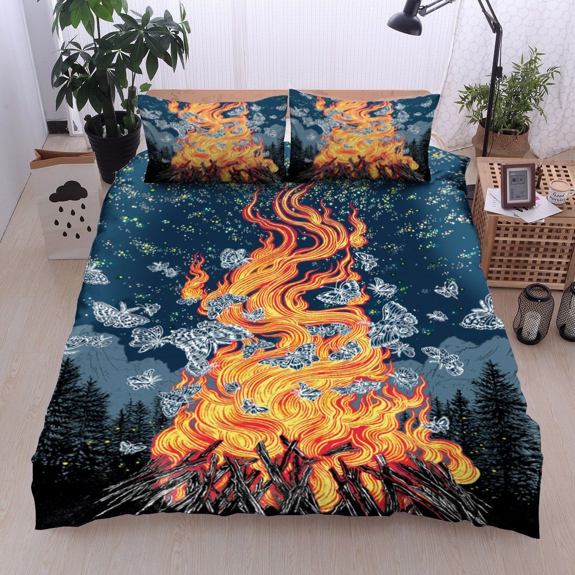Camping Butterfly Bedding Set