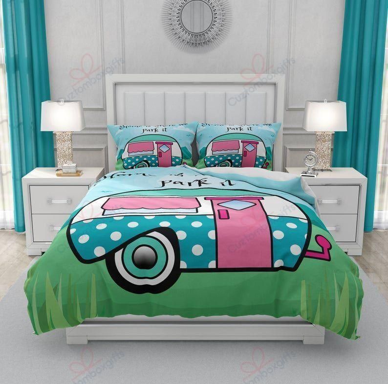 Camping Car Printed Bedding Set