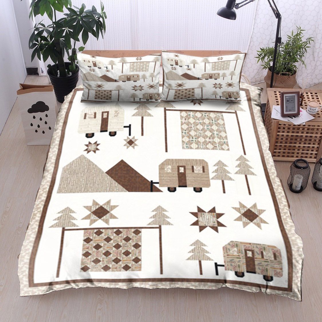 Camping Christmas Bedding Set