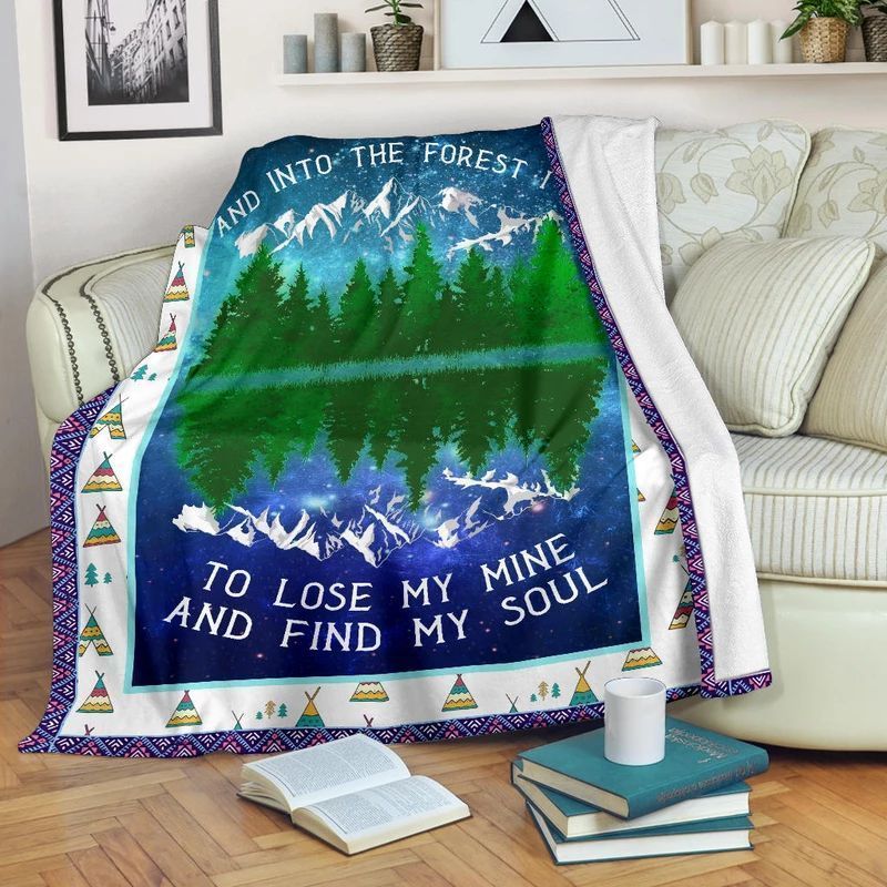 Camping Sherpa Fleece Blanket
