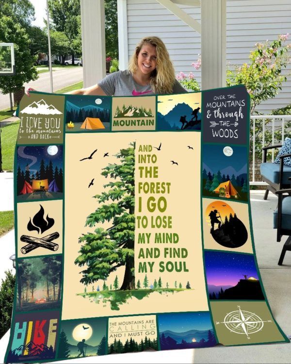 Camping Sherpa Fleece Blanket