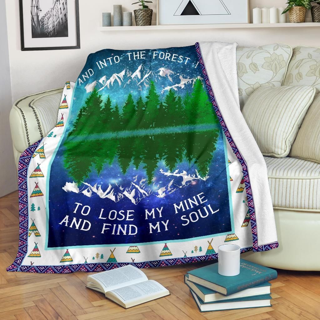 Camping Sherpa Fleece Blanket