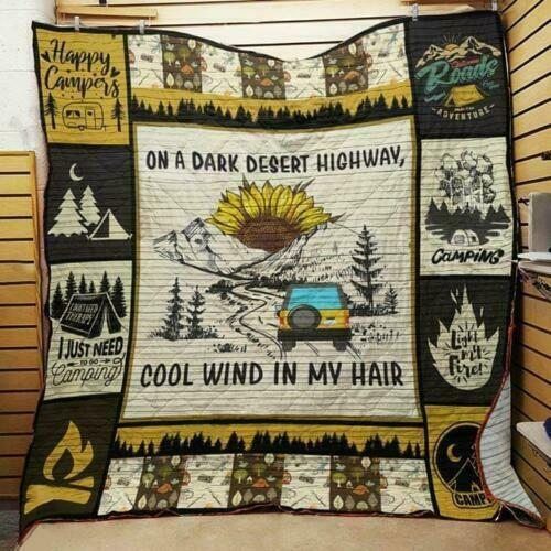 Camping Sherpa Fleece Blanket