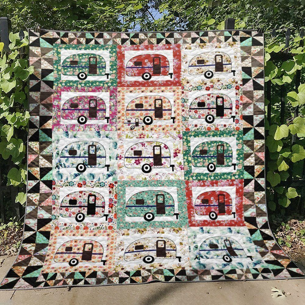 Camping D010713 Quilt Blanket
