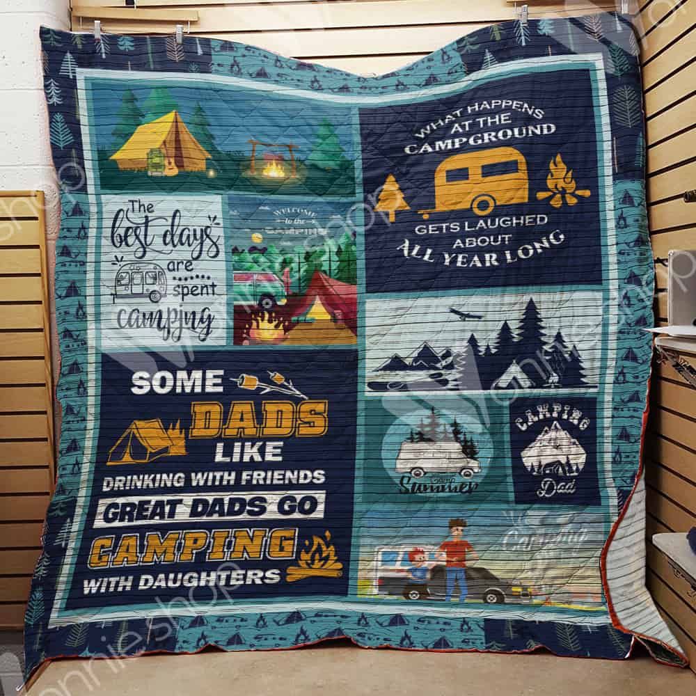 Camping Dad Quilt Blanket DHC1102319TD