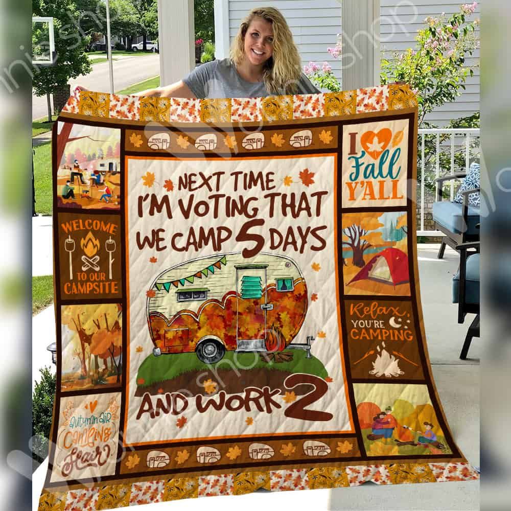 Camping Fall Quilt Blanket DHC06021009TD