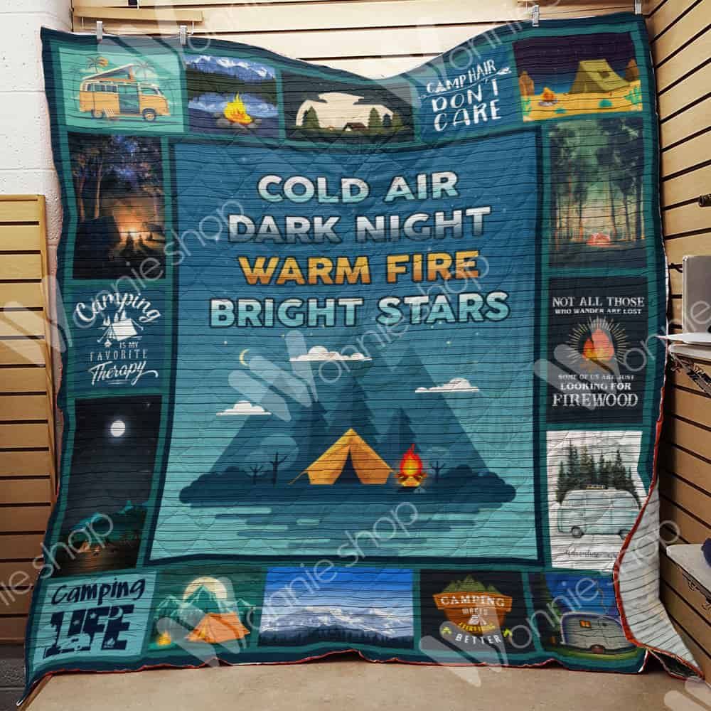 Camping Fire Quilt Blanket DHC1102129TD
