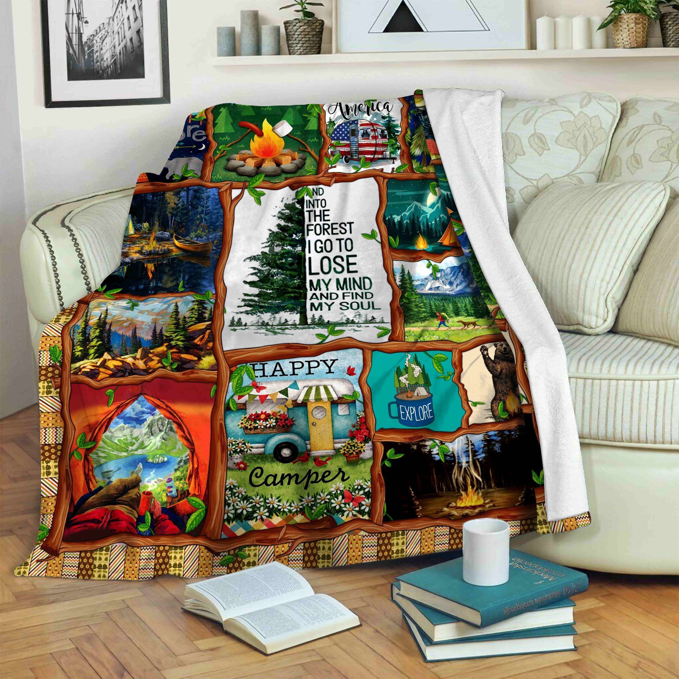 Camping Fleece Blanket
