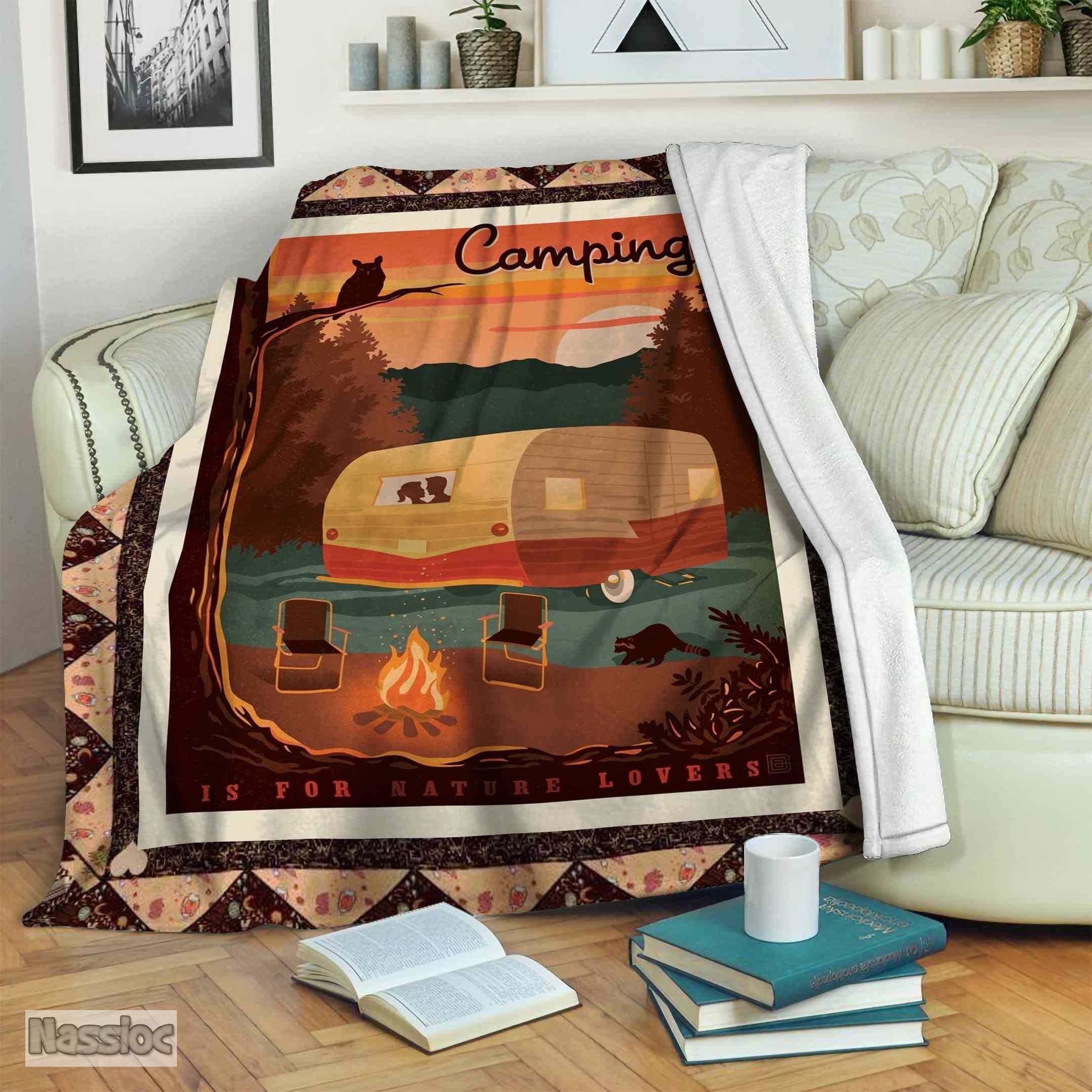 Camping Fleece Blanket
