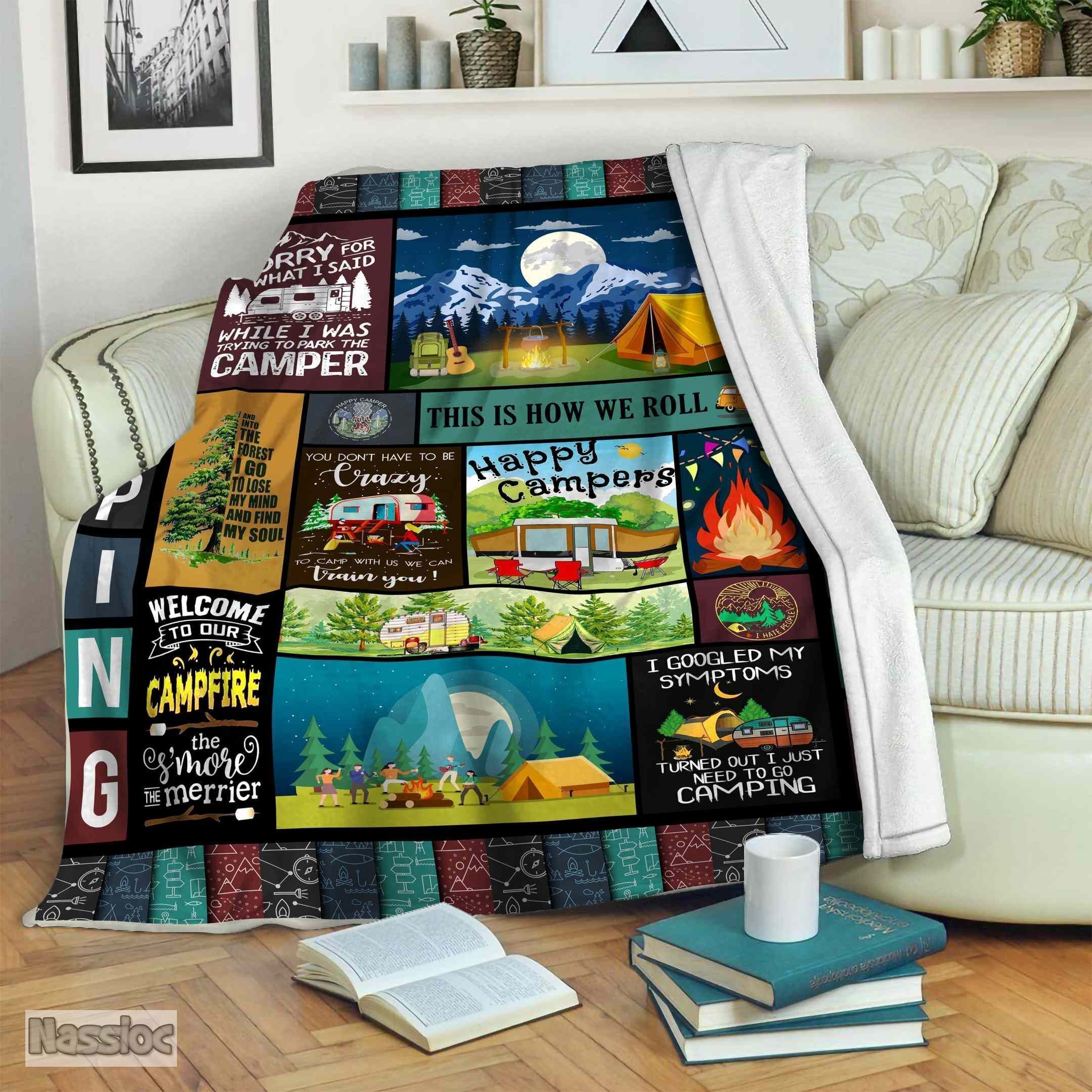 Camping Fleece Blanket