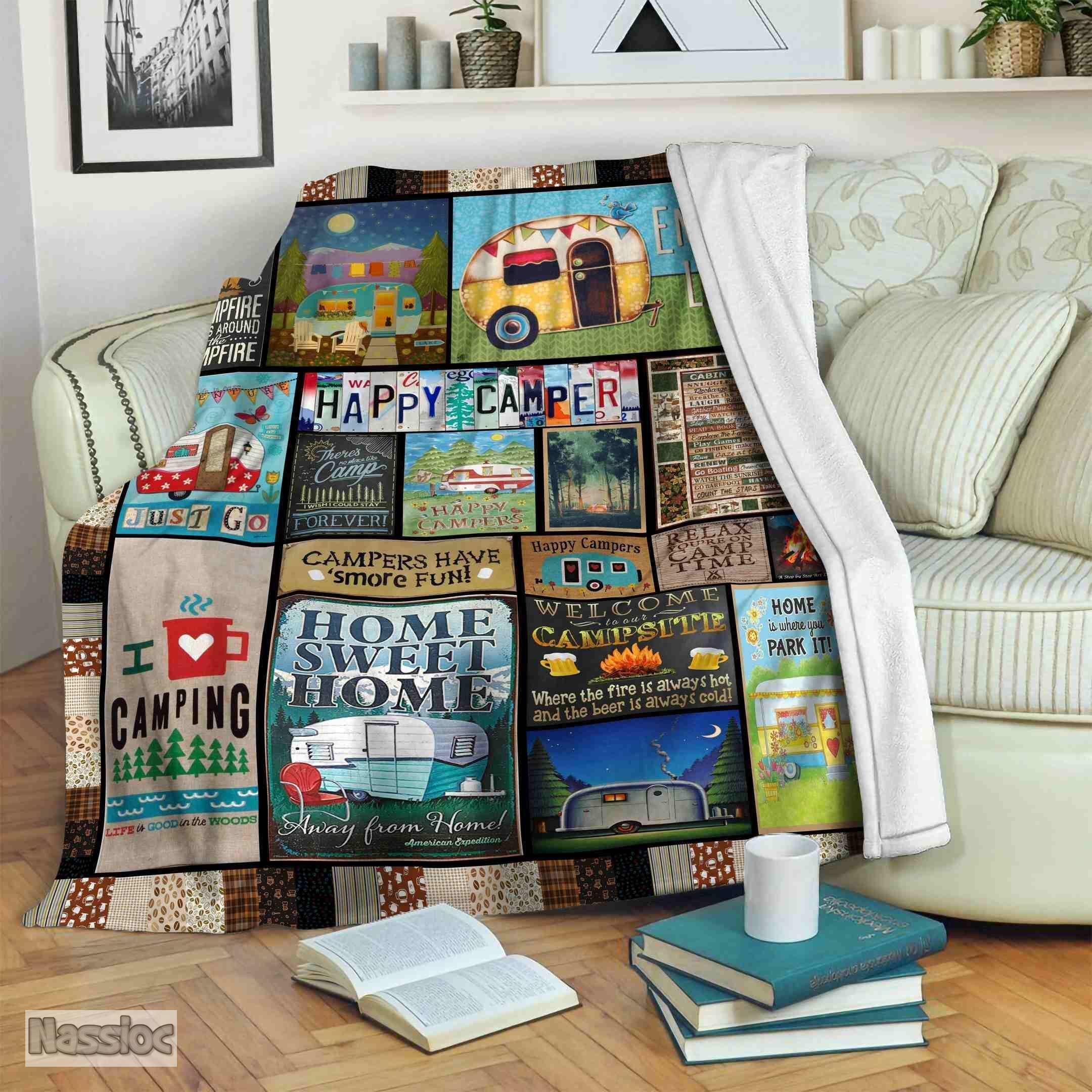 Camping Fleece Blanket