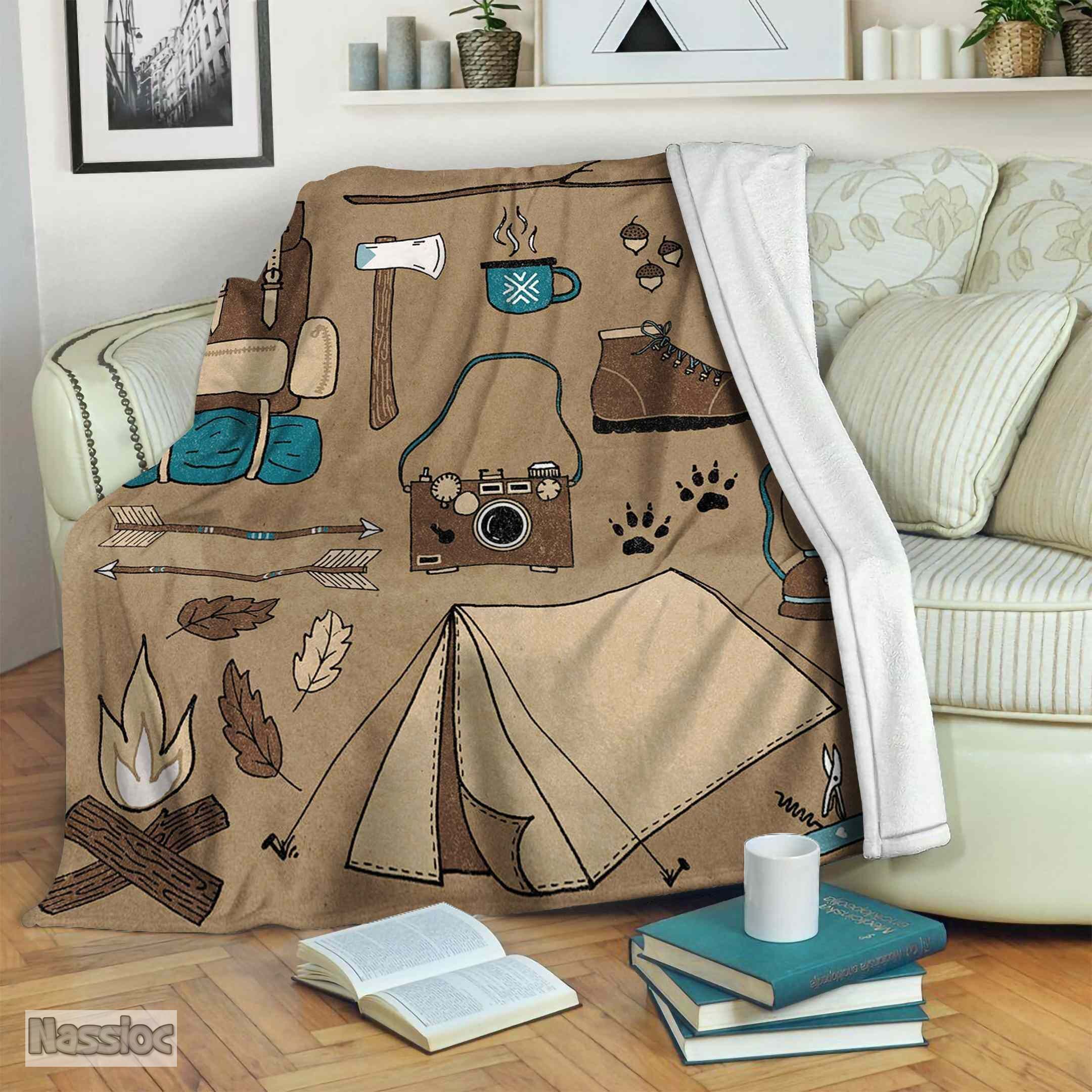 Camping Fleece Blanket