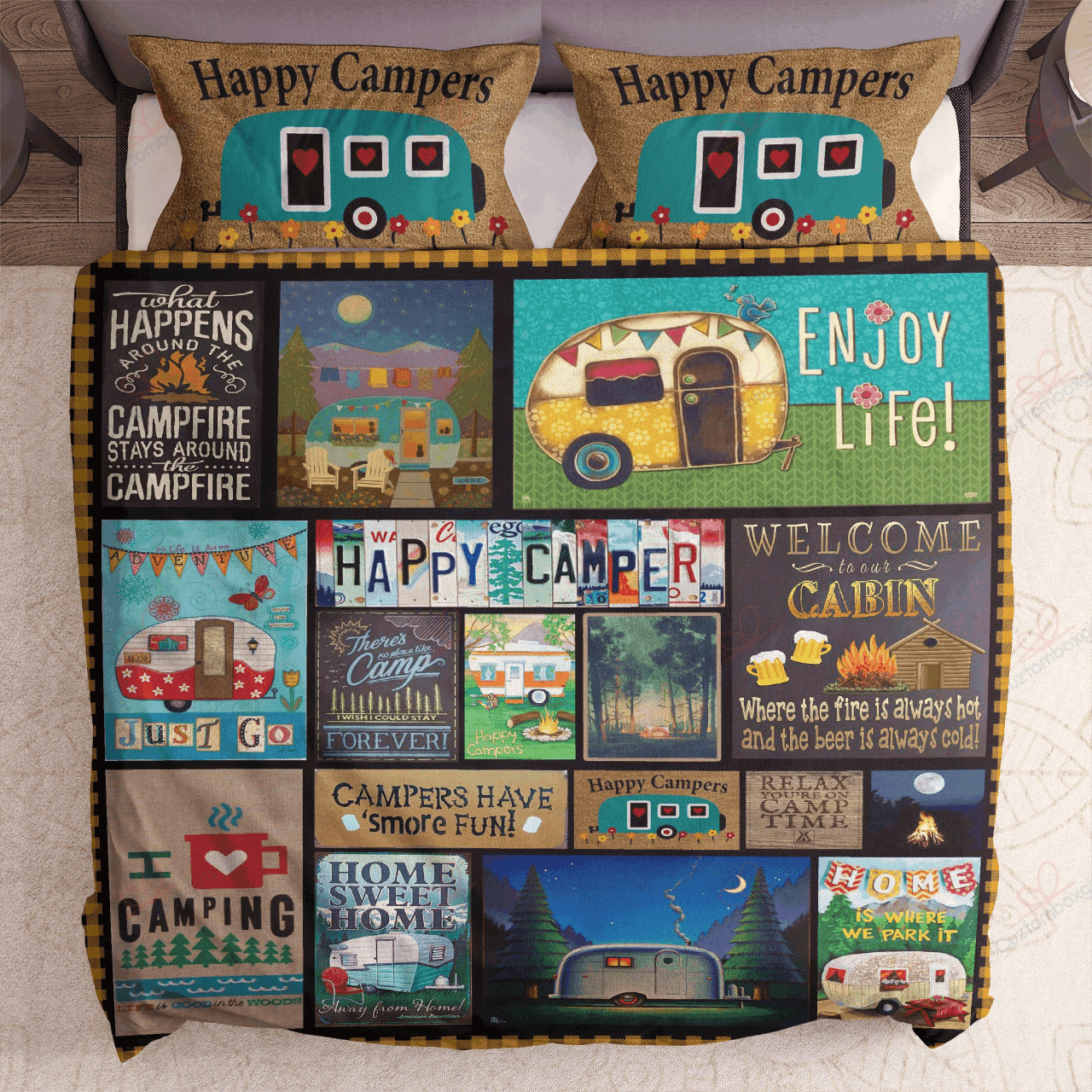 Camping Happy Campers Bedding Set