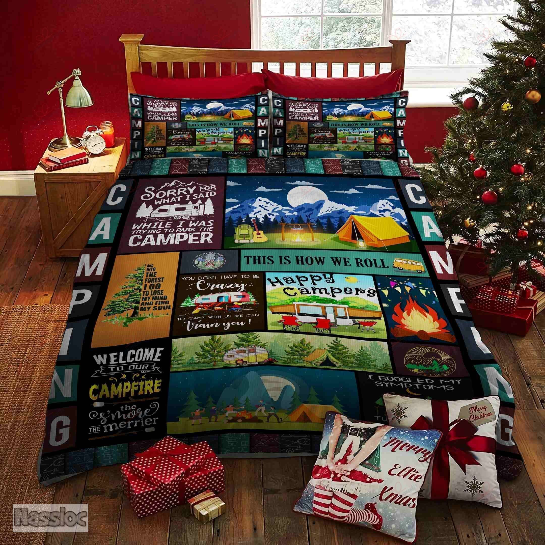 Camping Happy Bedding Set