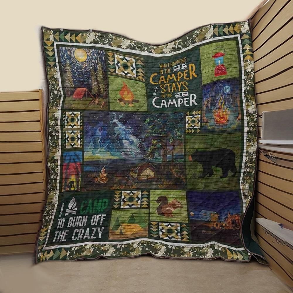 Camping Happy Together Quilt Blanket Dhc09121878Dd